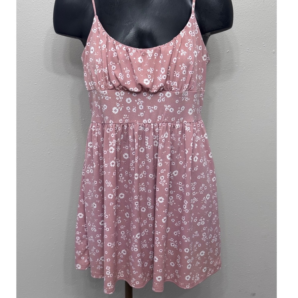 Aeropostale Seriously Soft Junior's Sz L Milkmaid Cami Sundress Floral Coquette‎